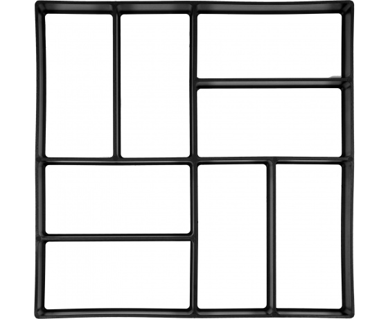 Фото 4 - Форми з поліпропілену для виготовлення бруківки VOREL 400 х 400 x 40 мм