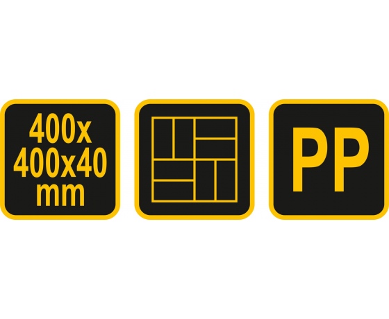 Фото 5 - Форми з поліпропілену для виготовлення бруківки VOREL 400 х 400 x 40 мм