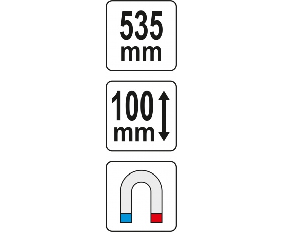 Фото 5 - Шаблон профілів з магнітом YATO 535 x 100 мм