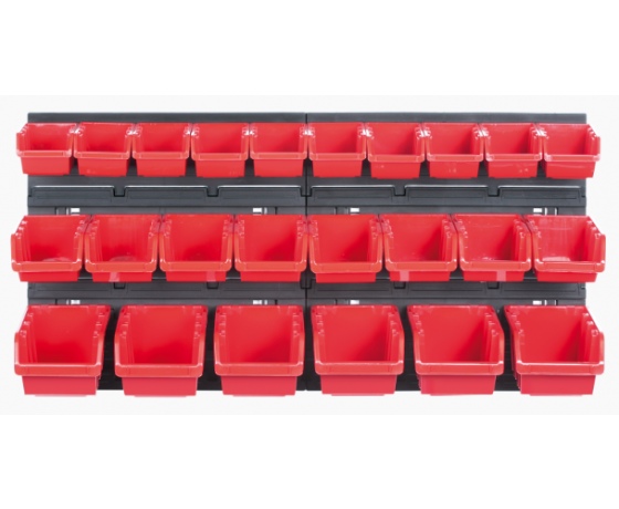 Фото 2 - Таблиця перфорована 400х165х400 мм з ергобоксами: 70х100х155 мм 8шт, 90х120х195 мм 6шт, 60х80х115 10