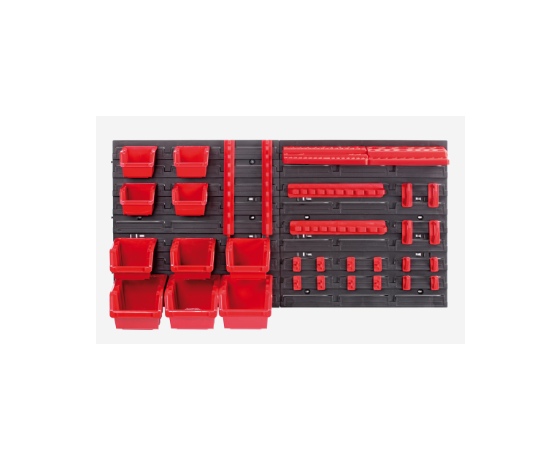 Фото 2 - Таблиця перфорована 400х165х400мм з ергобоксами: 70х100х155 мм 4шт, 90х120х195 мм 3шт, 60х80х115 4шт