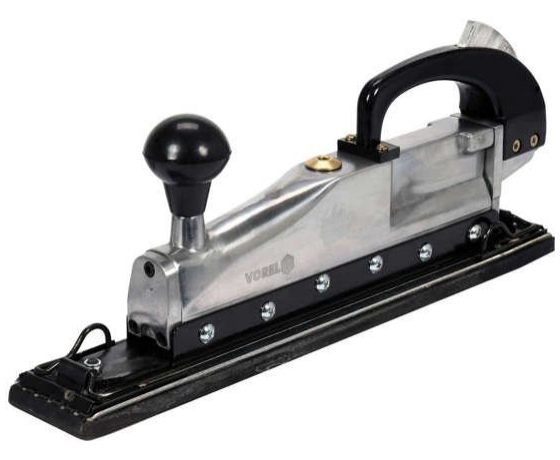 Фото 2 - Шліфмашина пневматична вібраційна VOREL: платформа 70х 395 мм, P= 0.63 MPa, 170 л/хв