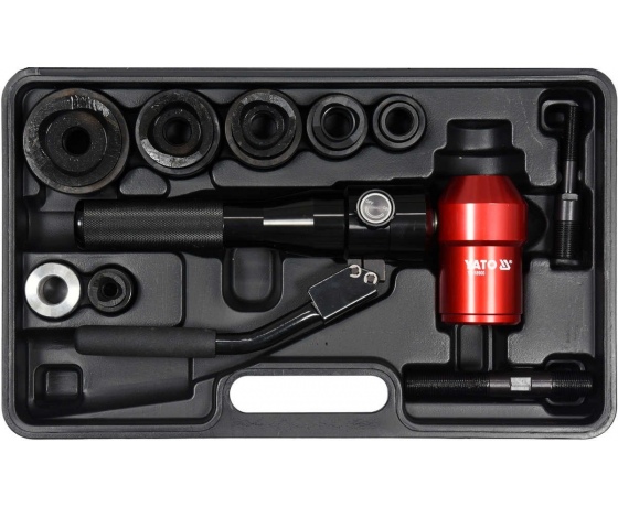 Фото 2 - Різак гідравлічний отворів YATO по листовому металу t≤ 3 мм, Ø= 22-60 мм