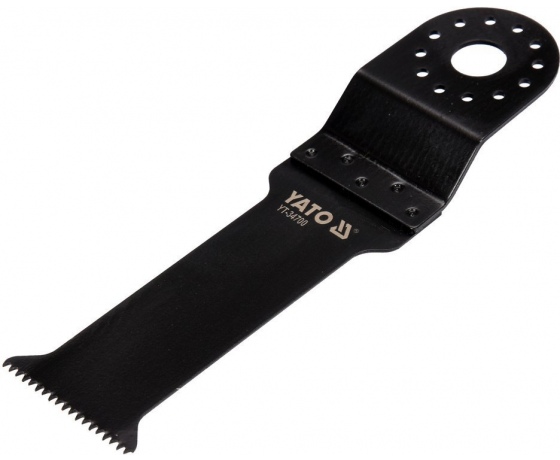 Фото 2 - Полотно-насадка різальне для реноватора YT-82223 YATO по дереву, ламін., ПВХ, l= 120/68 мм, w= 32 мм