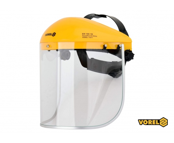 Фото 2 - Щиток захисний VOREL для обличчя з прозорим регулювальним екраном