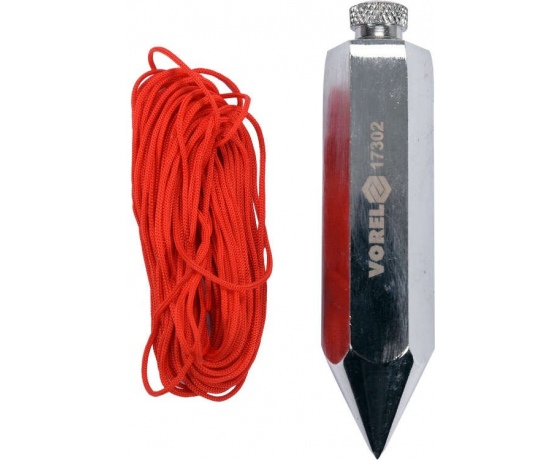 Фото 2 - Висок будівельний VOREL, 6-гран. форма, Ø= 19 мм, l= 88 мм, M= 140 гр, зі шнуром l= 4,5 м