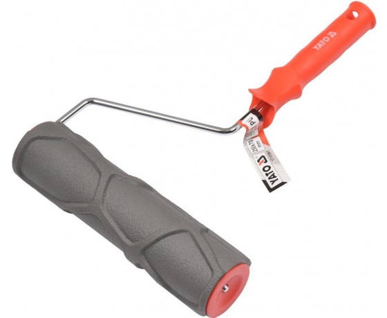 Фото 2 - Валик декоративний YATO : Ø= 70 мм l= 230 мм. для узорів в штукатурці , поліуретановий