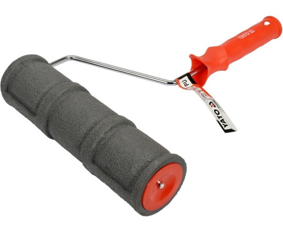 Фото 2 - Валик декоративний YATO : Ø= 70 мм l= 230 мм. для узорів в штукатурці , поліуретановий