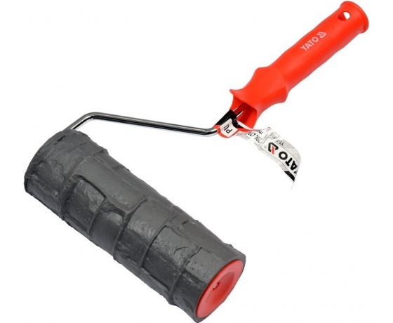 Фото 2 - Валик декоративний YATO : Ø= 70 мм l= 230 мм. для узорів в штукатурці , поліуретановий