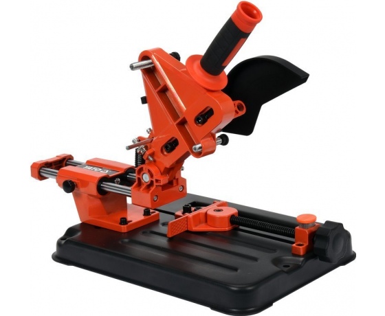 Фото 2 - Штатив для шліфмашинки кутової (Ø125) YATO, хід повзунка- 130 мм, глиб.- 30 мм, станина- 160х 160 см