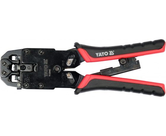Фото 3 - Кліщі для обтискання і зачистки проводів YATO, тип RJ45, RJ10, RJ11, L= 205 мм