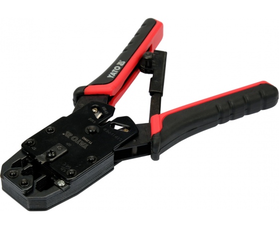 Фото 2 - Кліщі для обтискання і зачистки проводів YATO, тип RJ45, RJ10, RJ11, L= 205 мм