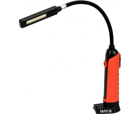 Фото 4 - Лампа світлодіодна для майстерні YATO; 3.7 В акумулят. Li-Ion, 2 режими, зарядний USB пристрій