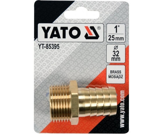 Фото 3 - Штуцер для сполучення водяного насоса з шлангом YATO; 