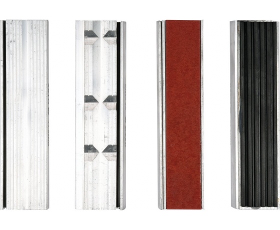 Фото 2 - Губки змінні до лещат м'які YATO: b= 125 мм, з алюмінієвою основою і магнітним кріпленням, 4 пари