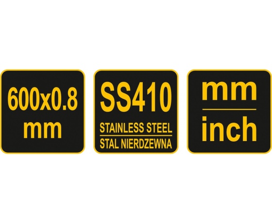 Фото 6 - Лінійка складана з нержавіючої сталі VOREL, l= 600 мм, 2 секції по 300 мм