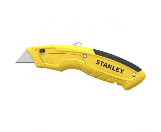 Фото 2 - Ніж з висувним трапецевидним лезом STANLEY: 5 позицій, в металевому корпусі + 3 леза