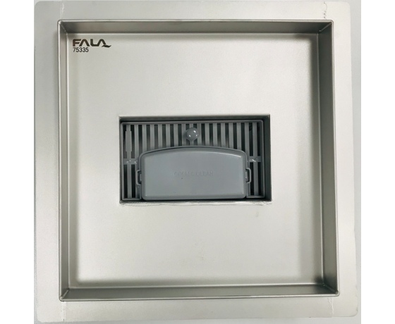 Фото 2 - Трап підлоговий зливний з нержавіючої сталі; 20x 20 см