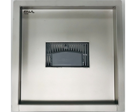 Фото 2 - Трап підлоговий зливний з нержавіючої сталі; 25x 25 см