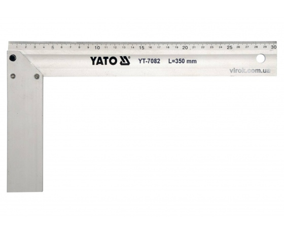 Фото 2 - Кутник столярний алюмінієвий YATO 350 мм