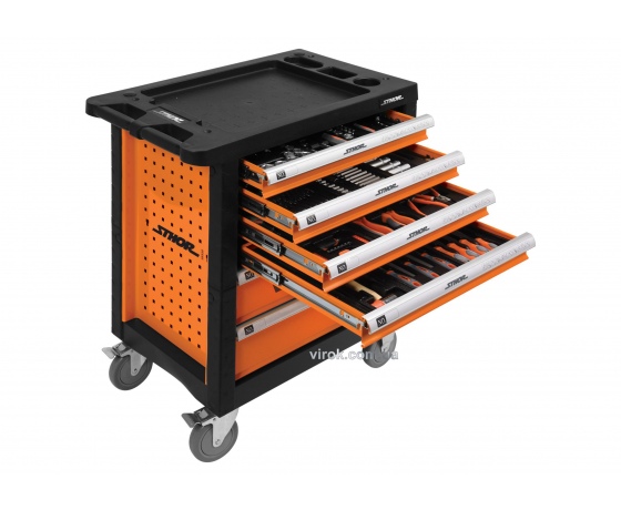 Фото 2 - Шафа з інструментами на колесах STHOR 975 х 765 х 465 мм з 6 шухлядами 302 шт