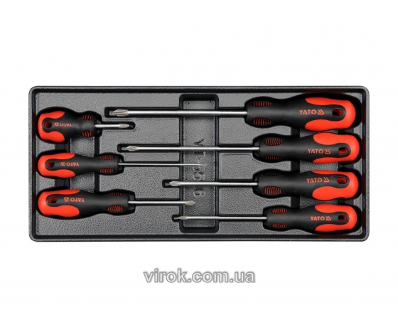 Фото 2 - Вклад до інструментальної шафи YATO набір хрестових викруток 7 шт
