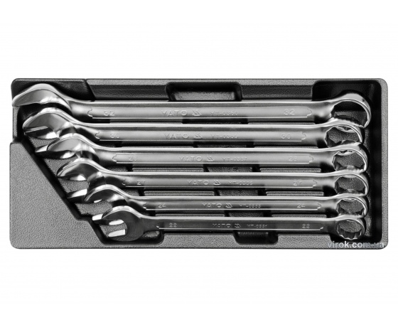 Фото 2 - Вклад до інструментальної шафи YATO набір комбінованих ключів 22-32 мм 6 шт