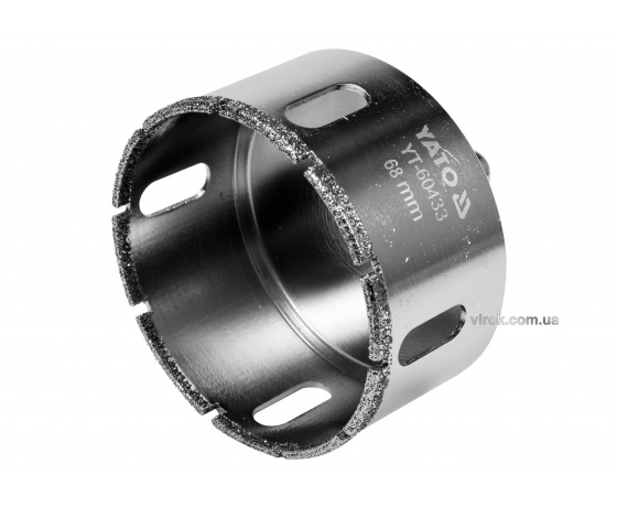 Фото 2 - Свердло по гресу і кераміці YATO 68 мм при сухому і мокрому режимах