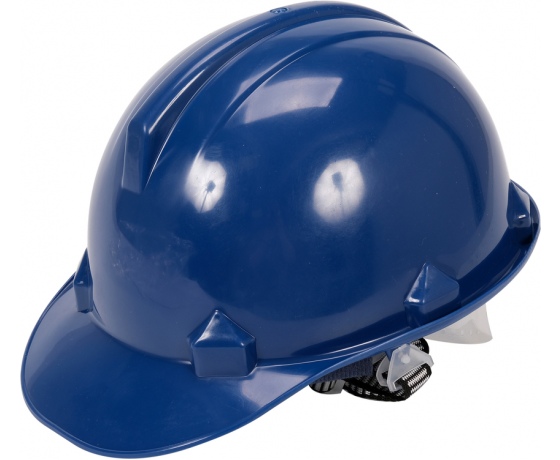Фото 2 - Каска для захисту голови VOREL синя з матеріалу HDPE