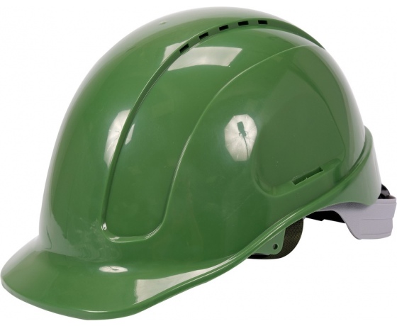 Фото 2 - Каска для захисту голови YATO зелена з пластика ABS
