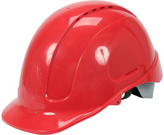 Фото 2 - Каска для захисту голови YATO червона з пластика ABS