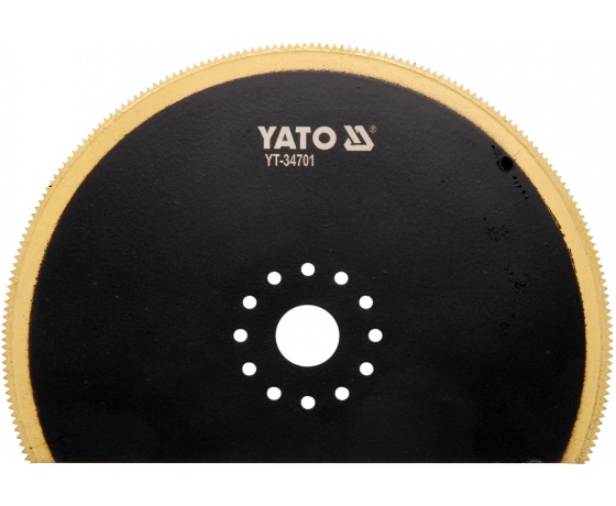 Фото 2 - Полотно-насадка різальне для реноватора YT-82223 YATO по дереву і металу, півдиск Ø= 100 мм