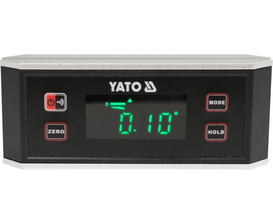 Фото 2 - Рівень електронний з дисплеєм YATO: l=  150 мм. з магнітом, живлення від 2х 1,5 В батарейки ААА