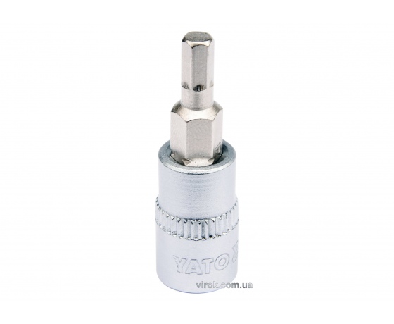 Фото 2 - Головка торцева з насадкою викрутковою HEX YATO 1/4