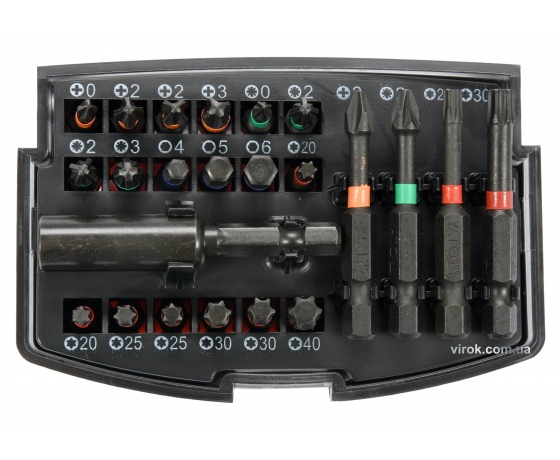 Фото 2 - Набір насадок викруткових ударних YATO 1/4