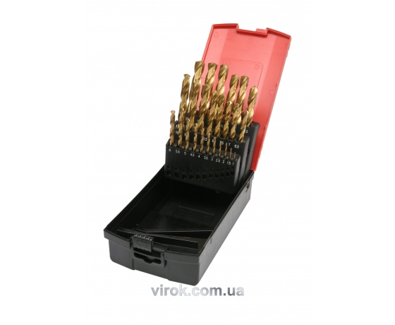Фото 2 - Набір свердл по металу YATO HSS-TiN 1-13 мм 25 шт