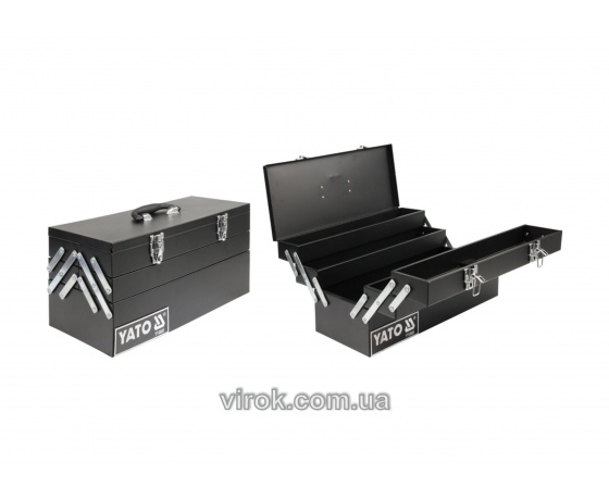 Фото 2 - Ящик для інструментів металевий YATO 460 х 200 х 225 мм