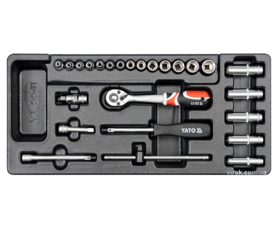 Фото 2 - Вклад до інструментальної шафи YATO торцеві ключі 1/4