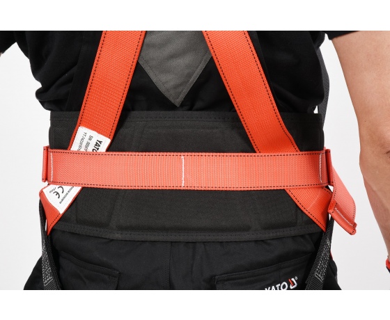 Фото 4 - Шлейки безпеки з лямками і стегновим пасом YATO для висотних робіт, поліестерові