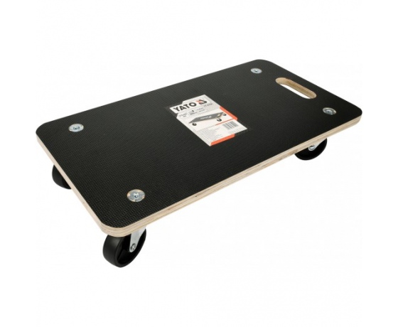 Фото 2 - Візок-платформа YATO 575х 300х 18 мм на 4 колесах Ø= 75 мм, навантаж.- 200 кг, h= 110 мм