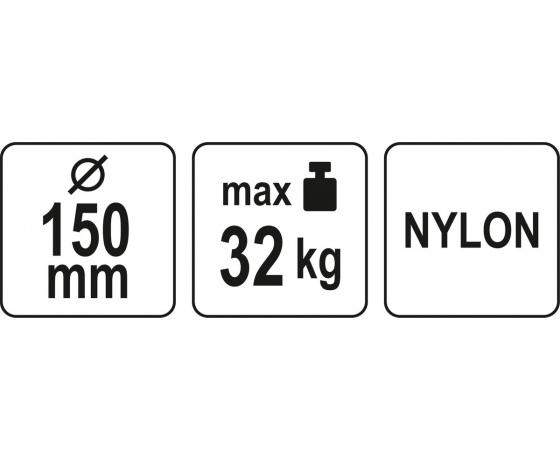 Фото 5 - Присоска для монтажу скла одинарна YATO: чашка Ø= 152 мм, m= 32 кг