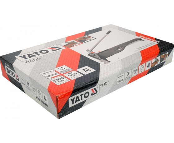 Фото 7 - Різак до підлогових ламінатних плит YATO з розмірами 370х 600 мм, товщ.- 16 мм