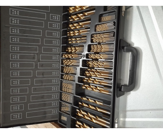 Фото 8 - Свердла по металу титанові YATO : HSS-TiN Ø= 1-13 мм. компл. 190 шт