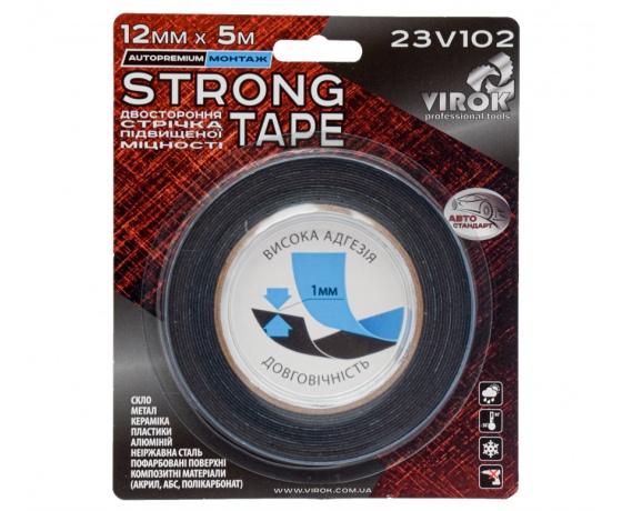 Фото 2 - Автомоб. стрічка Strong Tape; 12 мм х 5 м