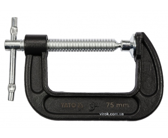 Фото 2 - Струбцина G-подібна YATO 75 мм (3
