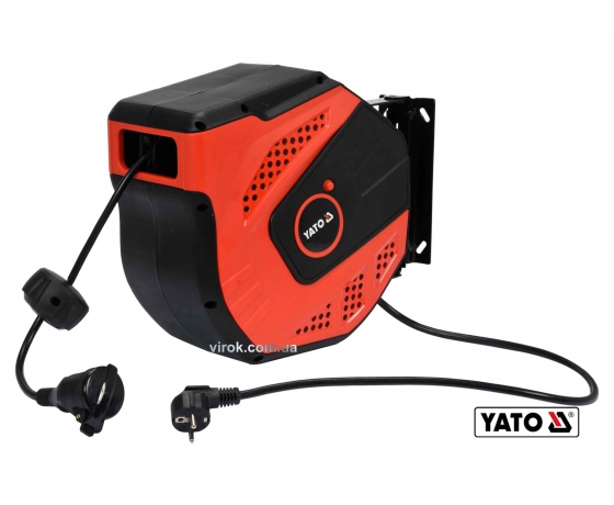 Фото 2 - Подовжувач електричний на котушці YATO 20 м 1.5 мм² 3-жильний