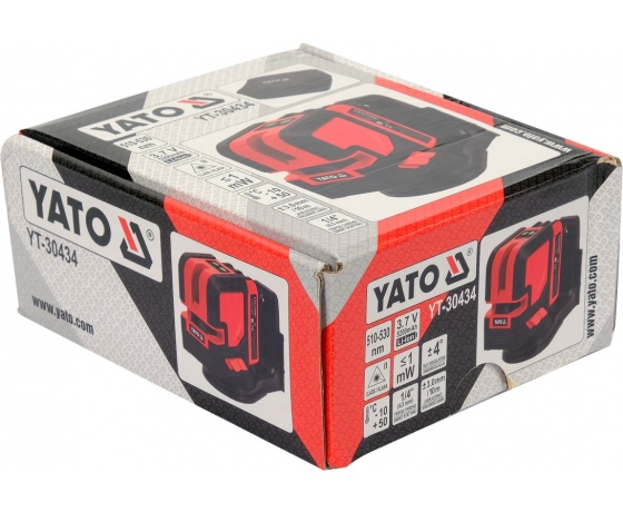 Фото 5 - Нівелір лазерний самонівелюючий YATO : точність- ±3 мм/ 10 м, верт./гориз. промені