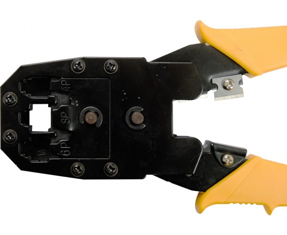 Фото 5 - Кліщі для затискання телефонних і мережевих штепселів VOREL: L= 195 мм, RJ45 RJ10 RJ11