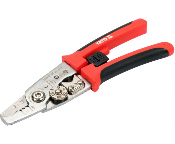 Фото 3 - Кліщі для обрізання і знімання ізоляції з провідників YATO Ø≤ 10,5 мм, L= 200 мм