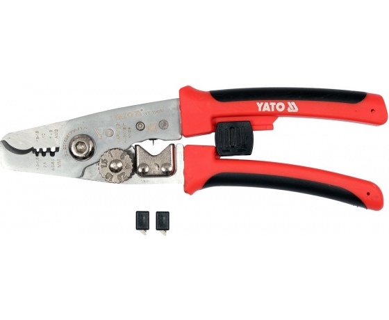 Фото 2 - Кліщі для обрізання і знімання ізоляції з провідників YATO Ø≤ 10,5 мм, L= 200 мм